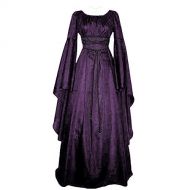 AliveGOT aliveGOT Womens Medieval Renaissance Costumes Halloween Cosplay Dress Victorian Retro Gown