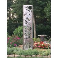 /AlizeMetalWorks Clematis Clematis and Hummingbird Garden Panel