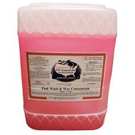 All American Car Care Products Pink Wash & Wax Concentrate - One Step Liquid Poly Soap and Protective Wax (5 Gallons)