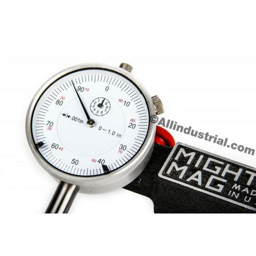  All Industrial MIGHTY MAG + 0-1 DIAL INDICATOR COMBO SET INSPECTION HOLDER MAGNETIC BASE KIT