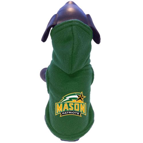  All Star Dogs NCAA George Mason Patriots Polar Fleece Hooded Dog Jacket