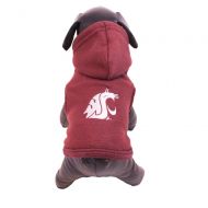 All Star Dogs NCAA Washington State Cougars Polar Fleece Hooded Dog Jacket
