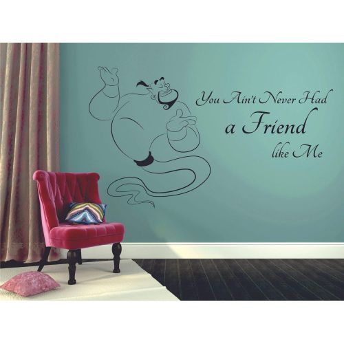  All Things Valuable You Aint Never Had A Friend Like Me Aladdin Walt Disney Wall Sticker Vinyl Wall Art Decal for Girl...