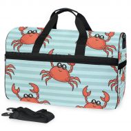 All agree Cute Crabs Gym Bags for Men&Women Duffel Bag Weekender Bag with Shoe Compartment