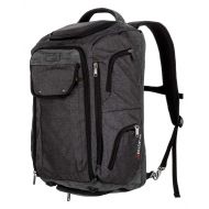 All of Us 22 Sherpa Classic Convertible Backpack Duffle Bag with Padded Laptop Compartment - Black