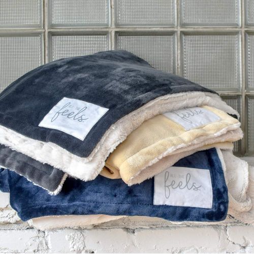  All the Feels | Premium Reversible Blanket | Twin | Phantom Grey | You Buy One-We Give One | Super Soft Cozy Blanket | Machine Washable