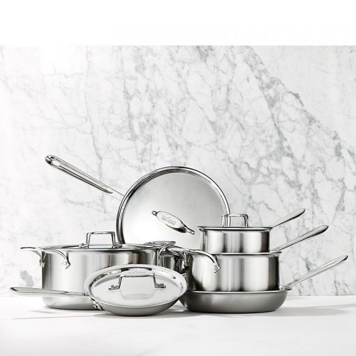  All-Clad d5 Stainless Brushed 10-Piece Cookware Set