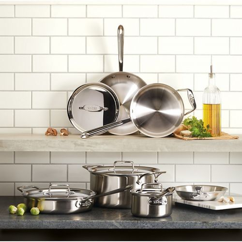  All-Clad d5 Stainless Brushed 10-Piece Cookware Set