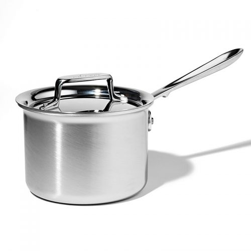  All-Clad All Clad d5 Stainless Brushed 2 Quart Sauce Pan with Lid