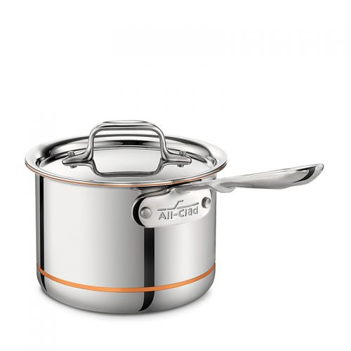  All-Clad All Clad Copper Core 2 Quart Saucepan with Double Boiler & Lid
