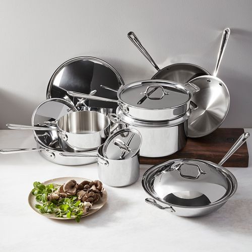  All-Clad Stainless Steel 14-Piece Cookware Set