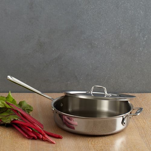  All-Clad Stainless Steel 4-Quart Saut Pan with Lid