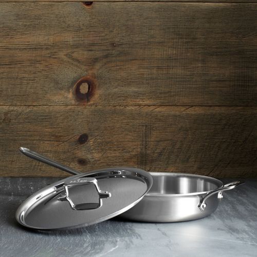  All-Clad All Clad d5 Stainless Brushed 3 Quart Saut Pan with Lid