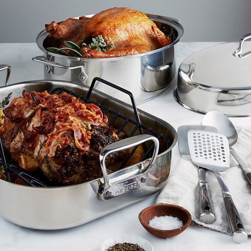  All-Clad All Clad Stainless Steel Covered Oval Roaster