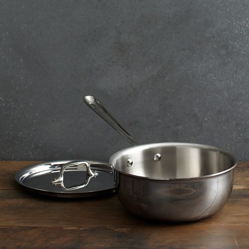  All-Clad All Clad Stainless Steel 3 Quart Saucier Pan with Lid