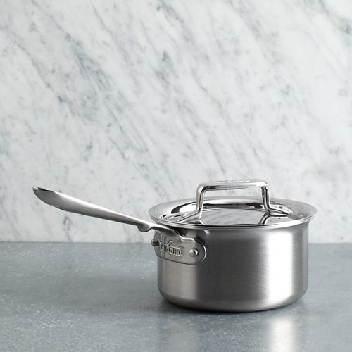  All-Clad All Clad d5 Stainless Brushed 1.5 Quart Sauce Pan with Lid