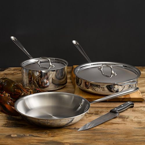  All-Clad Stainless Steel 5-Piece Cookware Set