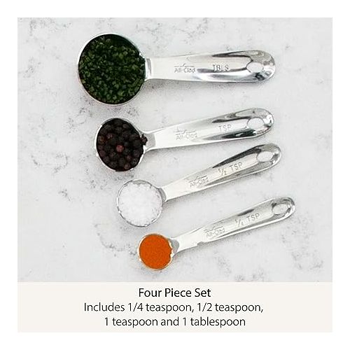  All-Clad Specialty Stainless Steel Kitchen Gadgets Measuring Spoons Kitchen Tools, Kitchen Hacks Silver