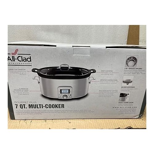  All-Clad Gourmet Plus Slow Cooker with All-In One Browning, 7-Qt.