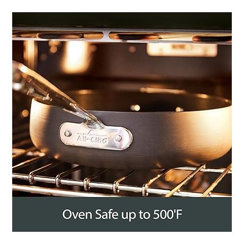  All-Clad HA1 Hard Anodized Nonstick Grill/Griddle Pan 13x20 Inch Oven Broiler Safe 500F Pots and Pans, Cookware Black