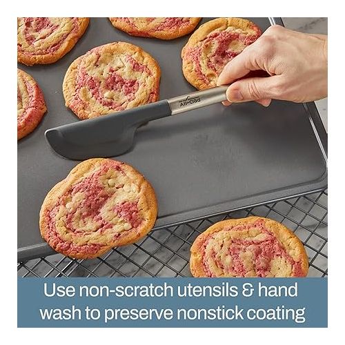  All-Clad Pro-Release Nonstick Bakeware Set 10 Piece Oven Safe 450F Half Sheet, Cookie Sheet, Muffin Pan, Cooling & Baking Rack, Round Cake Pan, Loaf Pan, Baking Pan Grey