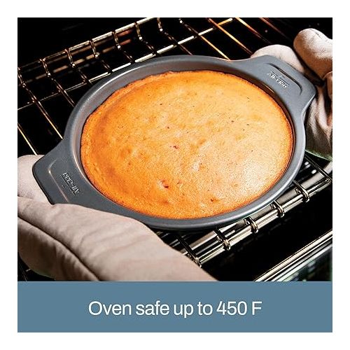  All-Clad Pro-Release Nonstick Bakeware Set 10 Piece Oven Safe 450F Half Sheet, Cookie Sheet, Muffin Pan, Cooling & Baking Rack, Round Cake Pan, Loaf Pan, Baking Pan Grey