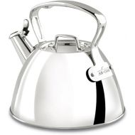 All-Clad Specialty Stainless Steel Tea Kettle 2 Quart Induction Pots and Pans, Cookware Silver