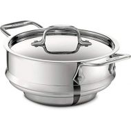 All-Clad Specialty Stainless Steel Universal Steamer for Cooking 3 Quart Food Steamer, Steamer Basket Silver