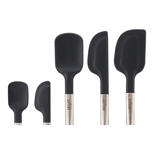  All-Clad Specialty Silicone Kitchen Gadgets 5 Piece Set, Spatulas Kitchen Tools, Kitchen Hacks Black