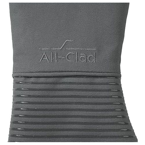  All-Clad Silicone Oven Mitts: Heat Resistant up to 500 Degrees - 100% Cotton & Silicone, 14