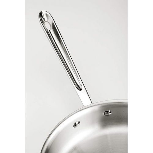  All-Clad Stainless Steel Fry Pan Cookware, 12-Inch, Silver