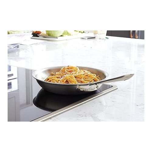  All-Clad Stainless Steel Fry Pan Cookware, 12-Inch, Silver