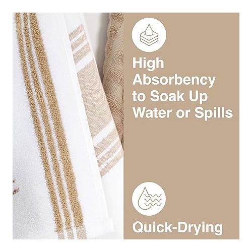  All-Clad Dual-Purpose Kitchen Towels: Highly Absorbent - 100% Cotton, 17