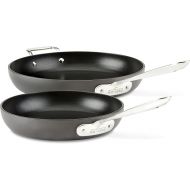 All-Clad HA1 Hard Anodized Nonstick Fry Pan Set 2 Piece, 10, 12 Inch Induction Oven Broiler Safe 500F, Lid Safe 350F Pots and Pans, Cookware Black