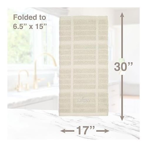  All-Clad Solid Kitchen Towel: Highly Absorbent, Super Soft Long Lasting - 100% Cotton, 17