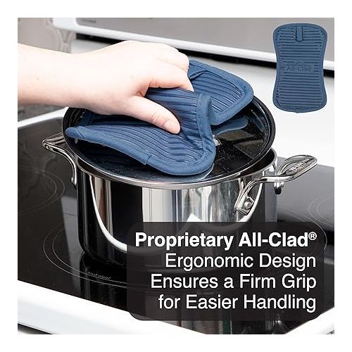  All-Clad Premium Pot Holder & Hot Pad: Heat Resistant to 500 Degrees - 100% Cotton, 10