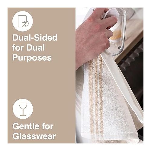  All-Clad Dual-Purpose Kitchen Towels: Highly Absorbent - 100% Cotton, 17