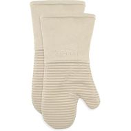 All-Clad Silicone Oven Mitts: Heat Resistant up to 500 Degrees - 100% Cotton & Silicone, 14