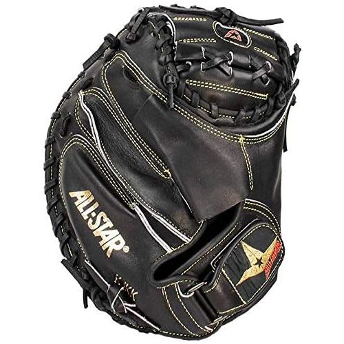  All Star Pro Elite Catchers Baseball Gloves Cm3000bk Closed