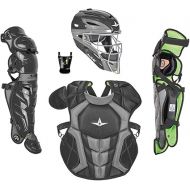 All-Star System7 Axis NOCSAE Certified Youth Solid Pro Baseball Catcher's Kit - Ages 9-12