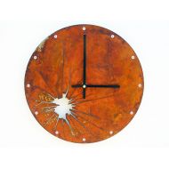 /All15Designs Unique Wall Clock, Glass, Metal, Unusual, Home Decor, Rustic Decor, Abstract Art, Wall Hanging, Steampunk Clock, Bedroom Wall Art, Shattered