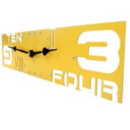 All15Designs Yellow Laser Cut Clock for a Bedroom, How to Tell Time with a Farmhouse Clock , Outnumbered IV