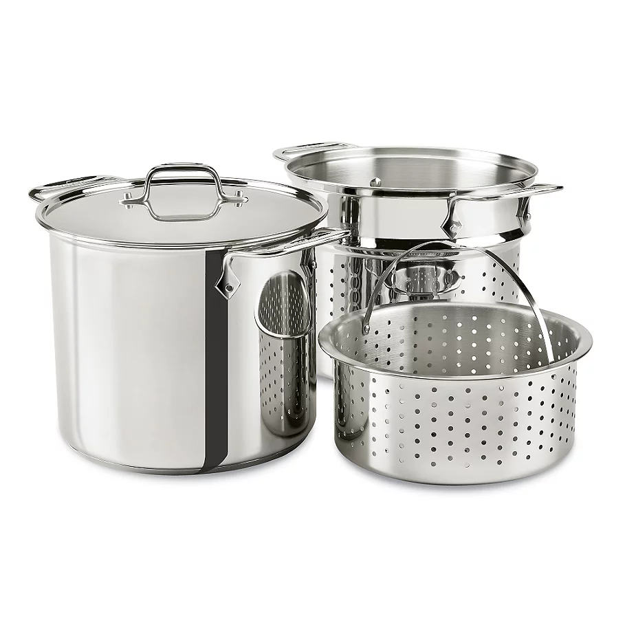  All-Clad 8 qt. Stainless Steel Covered Multicooker