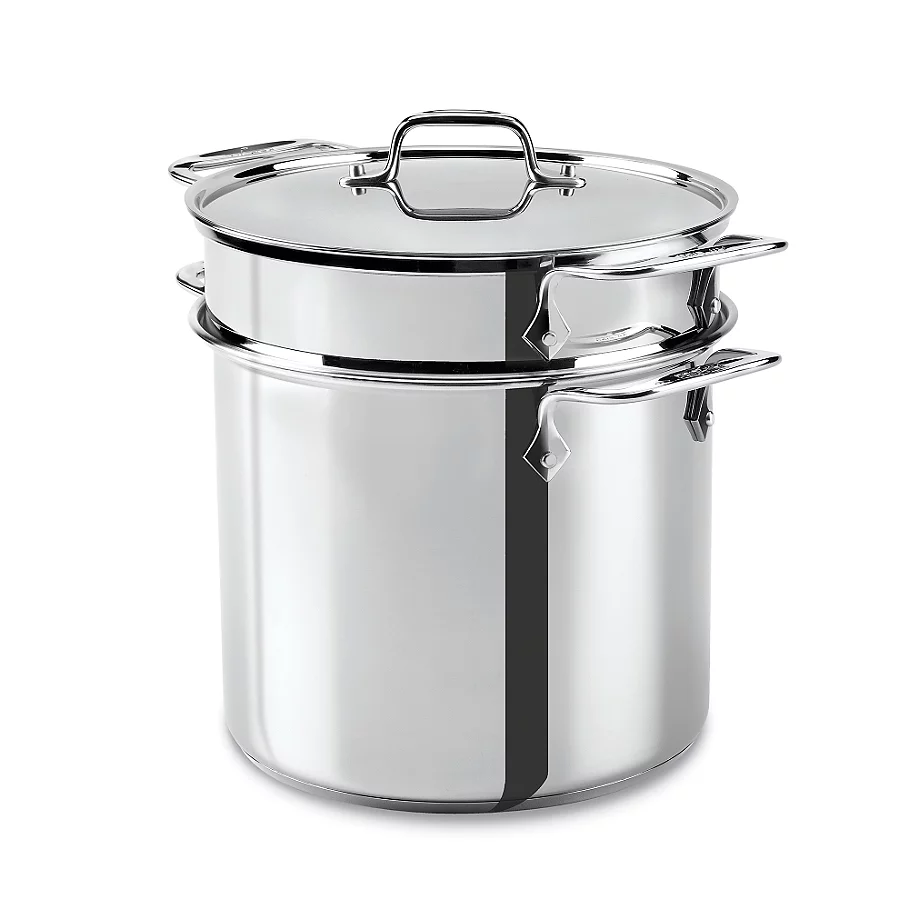  All-Clad 8 qt. Stainless Steel Covered Multicooker