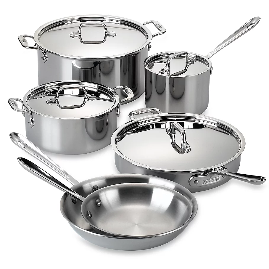  All-Clad Stainless Steel 10-Piece Cookware Set