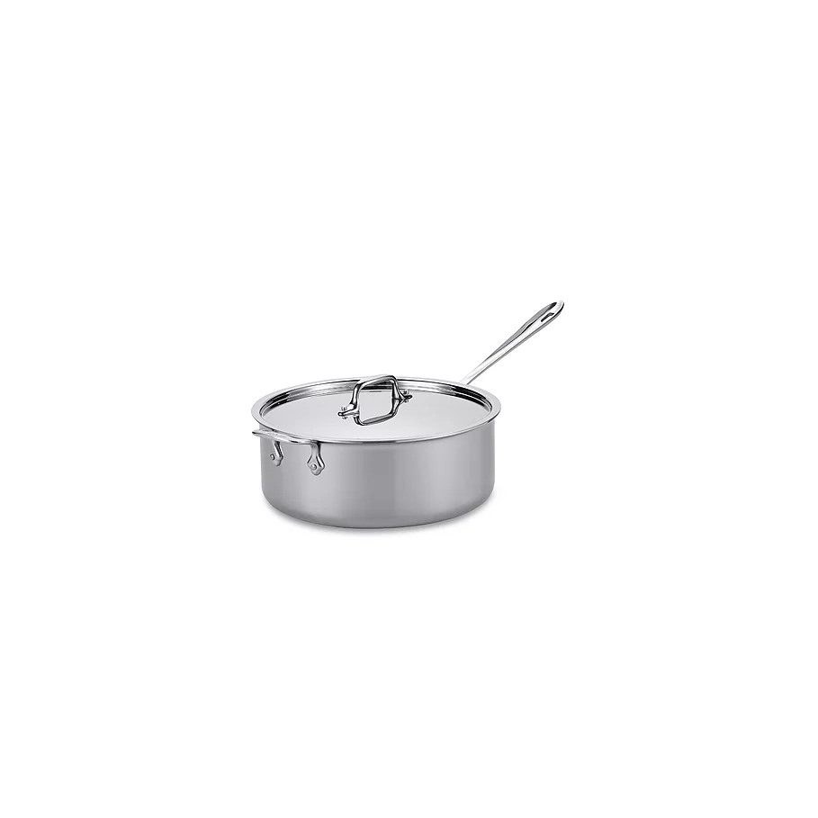 All-Clad Stainless Steel 6 qt. Covered Deep Saute Pan