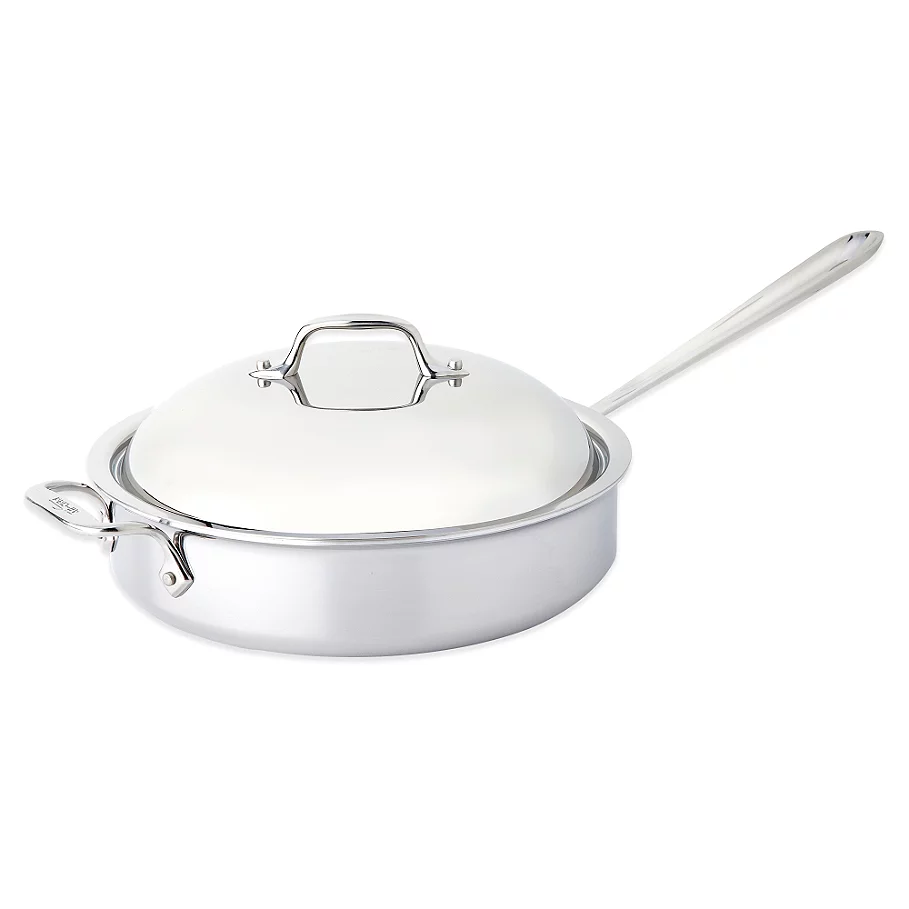 All-Clad Stainless Steel 4 qt. Saute Pan with Domed Lid