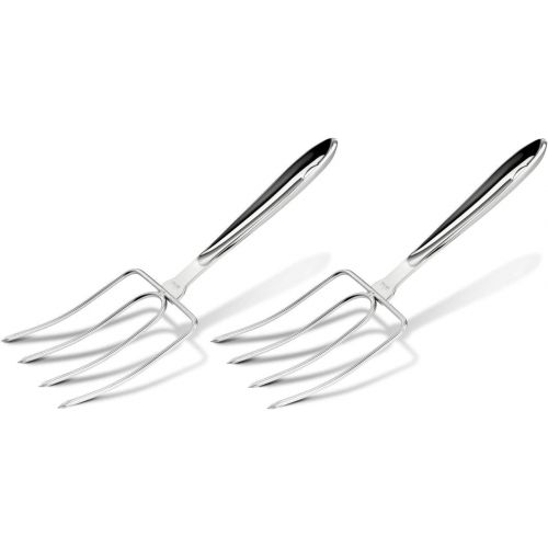 All-Clad T167 Stainless Steel Turkey Forks Set, 2-Piece, Silver - 8700800949