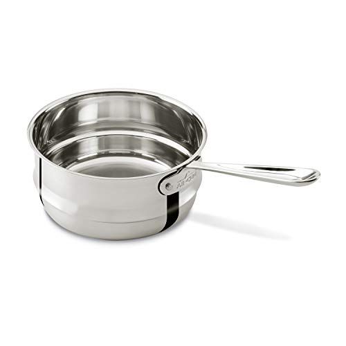  All-Clad 4703-DB Stainless Steel Dishwasher Safe Double Boiler Insert Cookware, 3-Quart, Silver