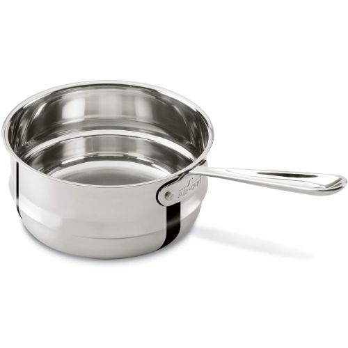  All-Clad 4703-DB Stainless Steel Dishwasher Safe Double Boiler Insert Cookware, 3-Quart, Silver